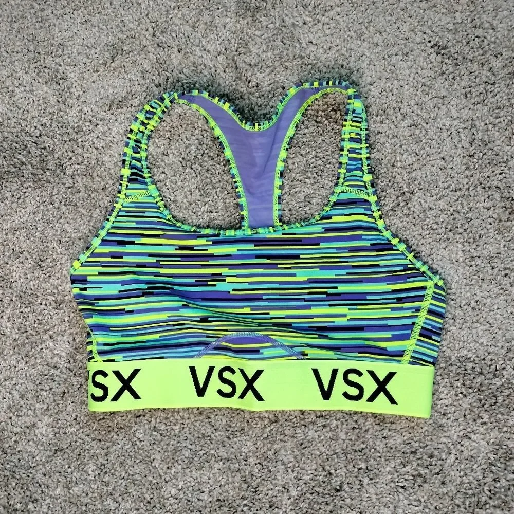 Victoria Secret Sport Sports Bra Bundle Multi-color Racer Back Size M 2 Pack